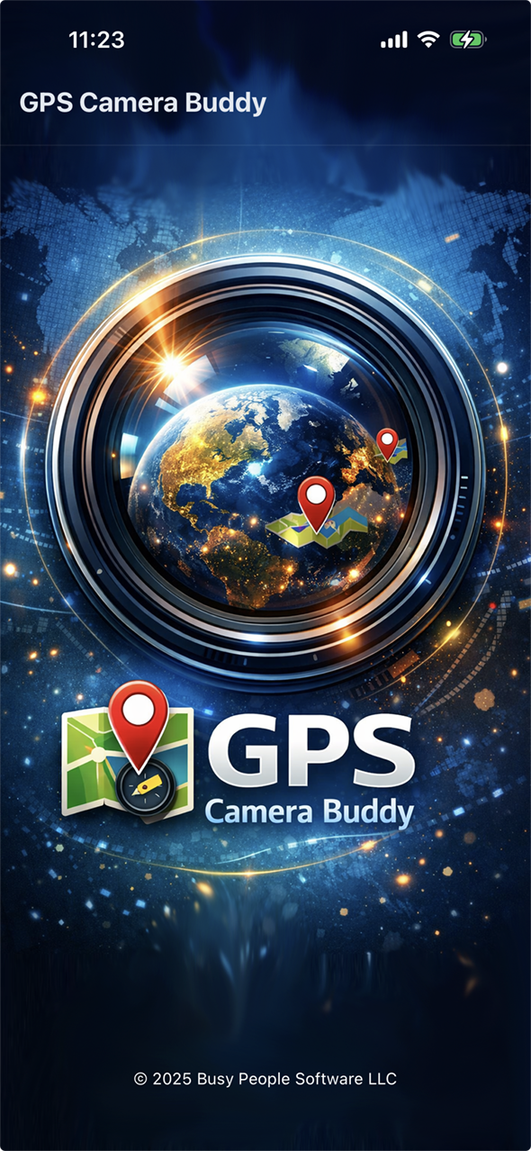 GPS Camera Buddy app screenshot
