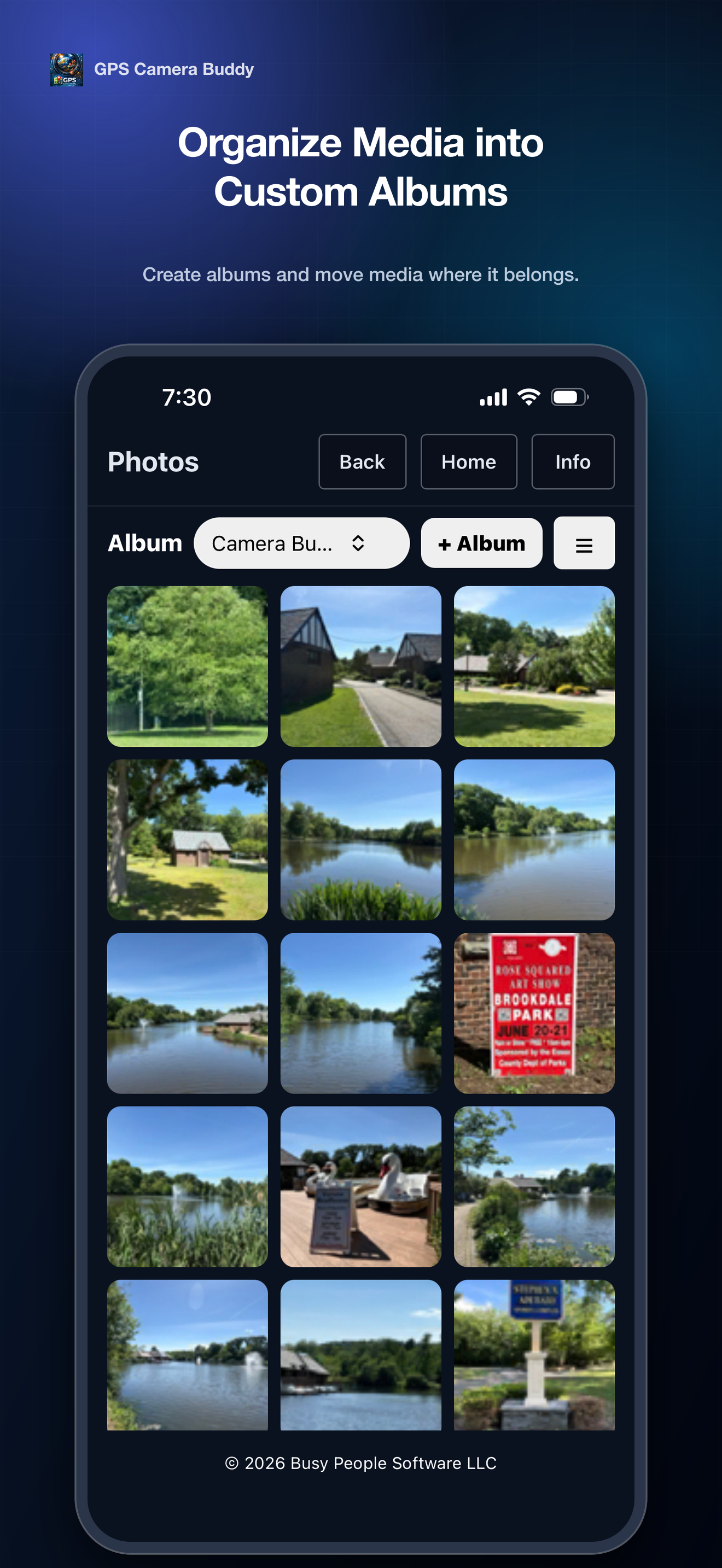 Create folders to keep your files organized.